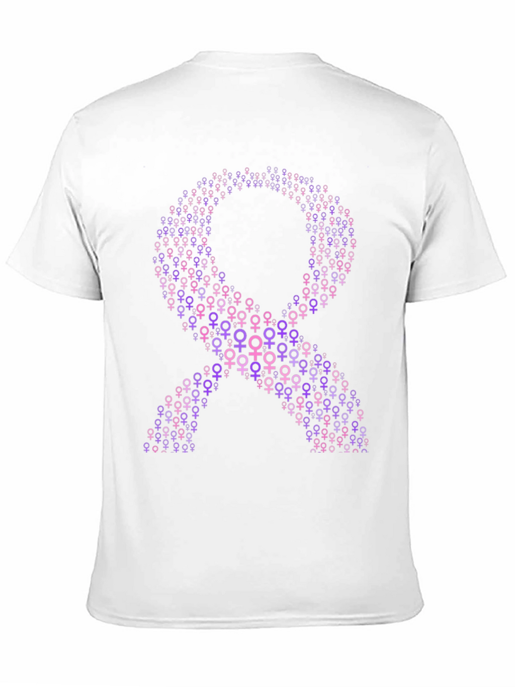 Purple Ribbon T-Shirt - Feminine Symbol Tee