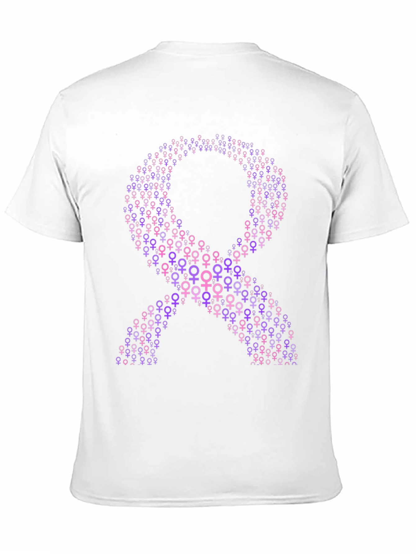 Purple Ribbon T-Shirt - Feminine Symbol Tee