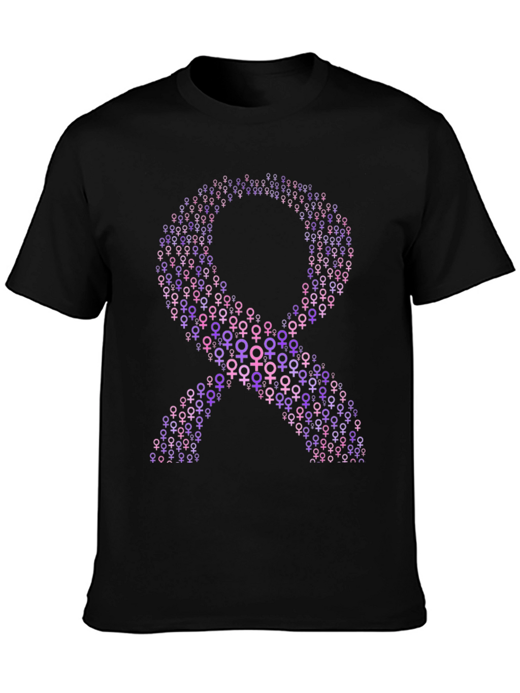 Purple Ribbon T-Shirt - Feminine Symbol Tee