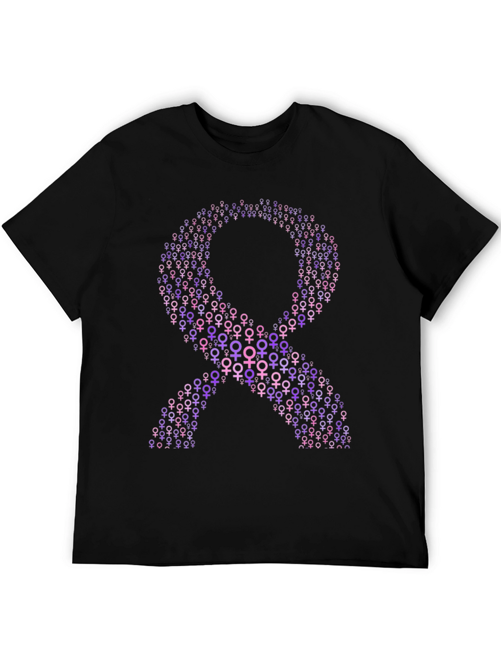 Purple Ribbon T-Shirt - Feminine Symbol Tee
