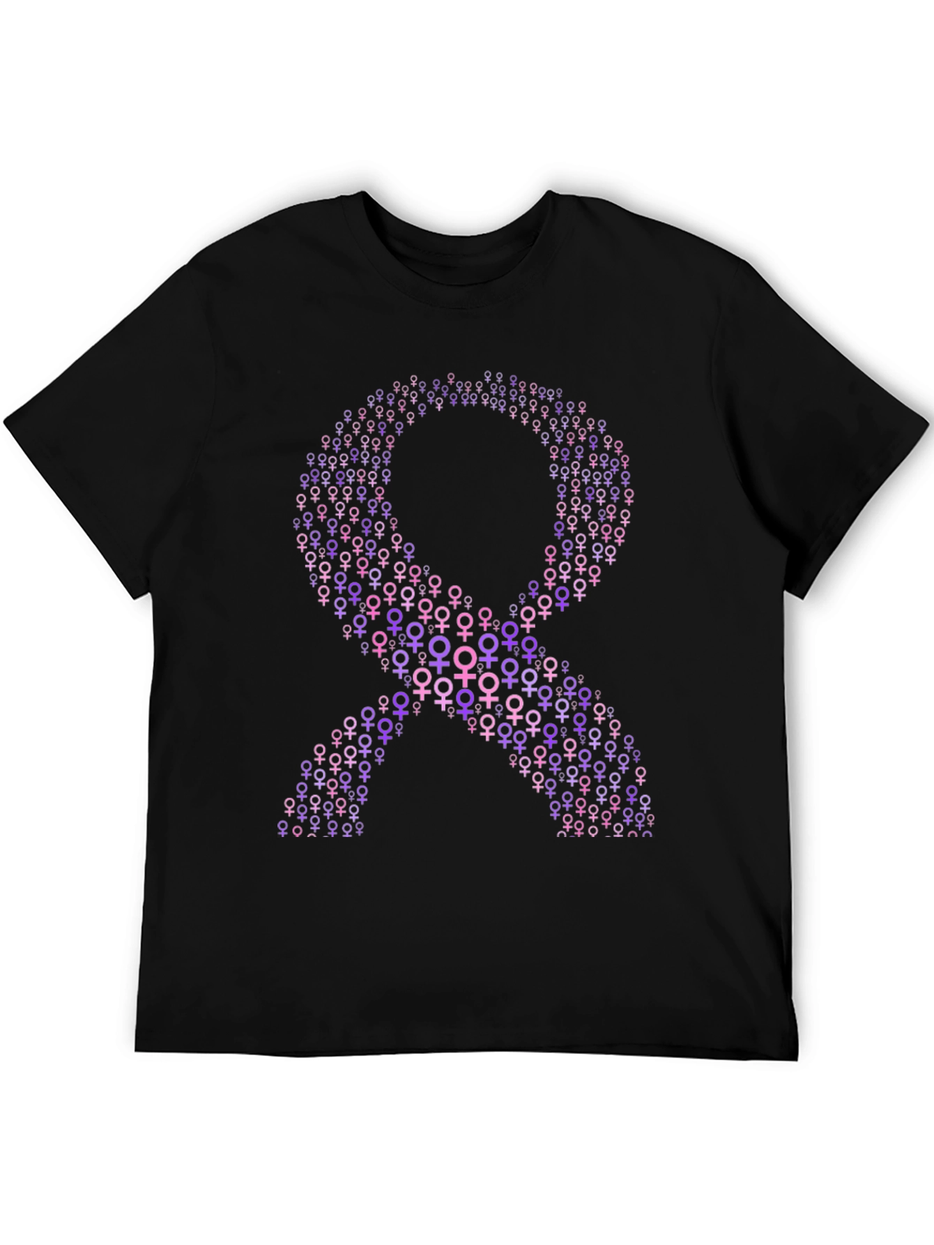 Purple Ribbon T-Shirt - Feminine Symbol Tee