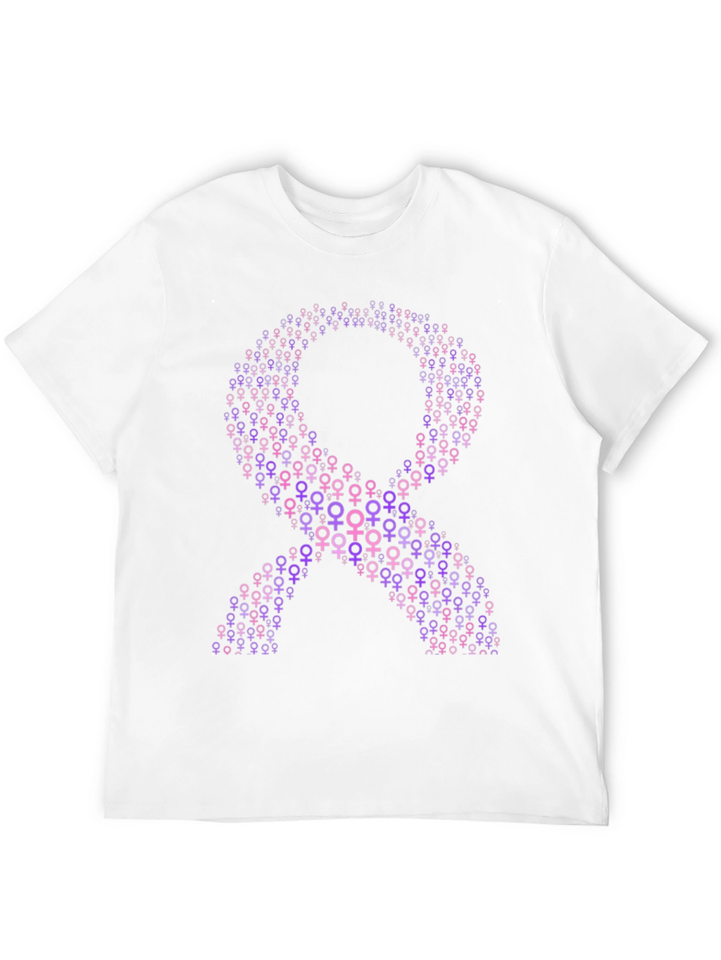 Purple Ribbon T-Shirt - Feminine Symbol Tee