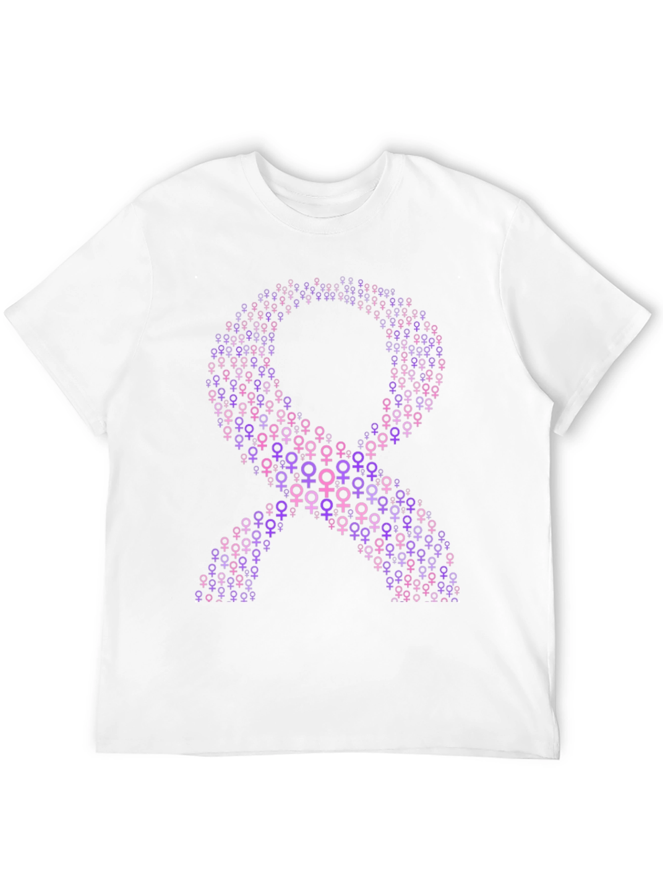 Purple Ribbon T-Shirt - Feminine Symbol Tee