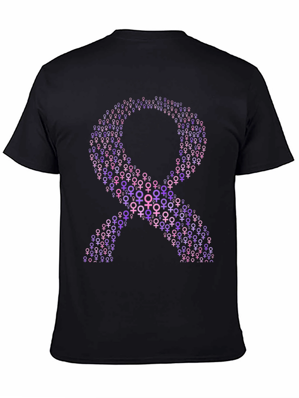 Purple Ribbon T-Shirt - Feminine Symbol Tee