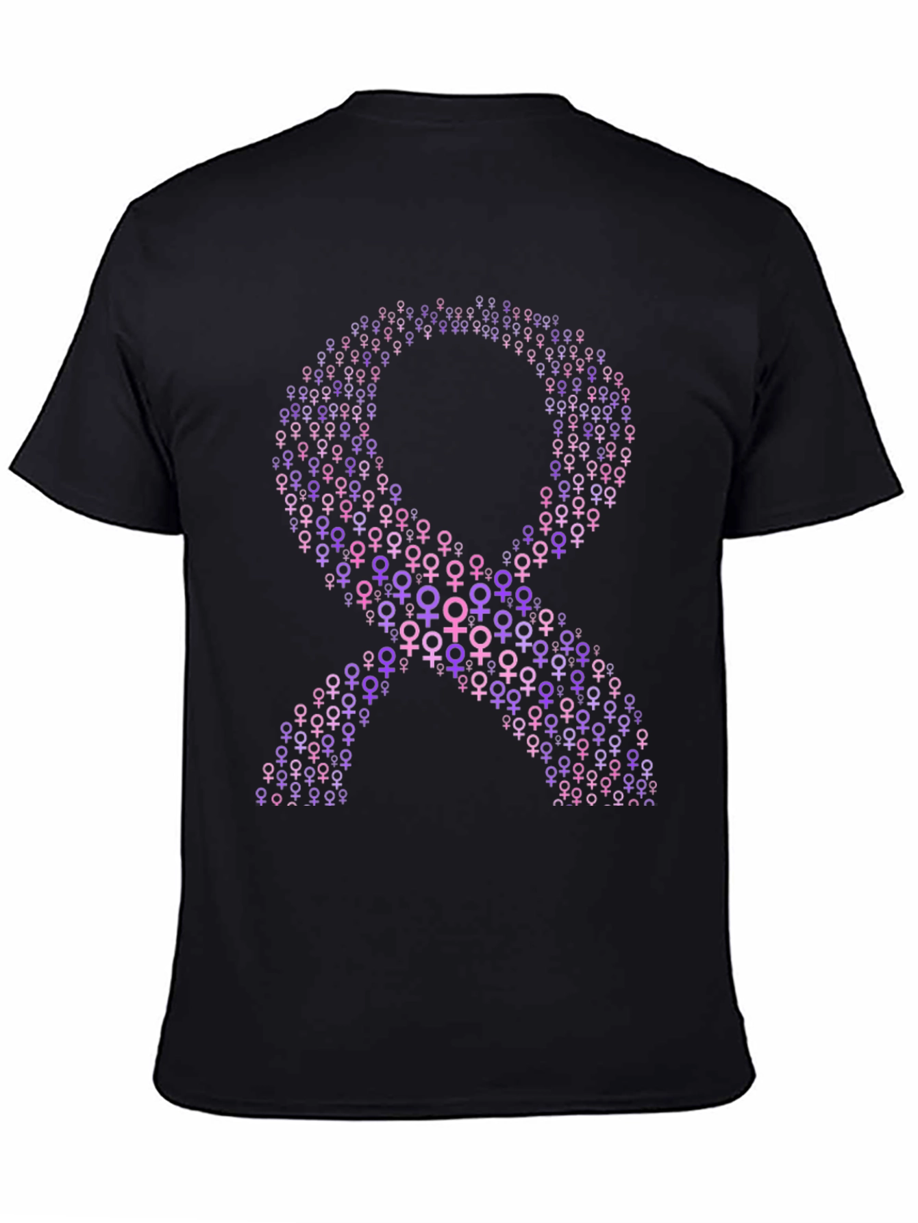 Purple Ribbon T-Shirt - Feminine Symbol Tee