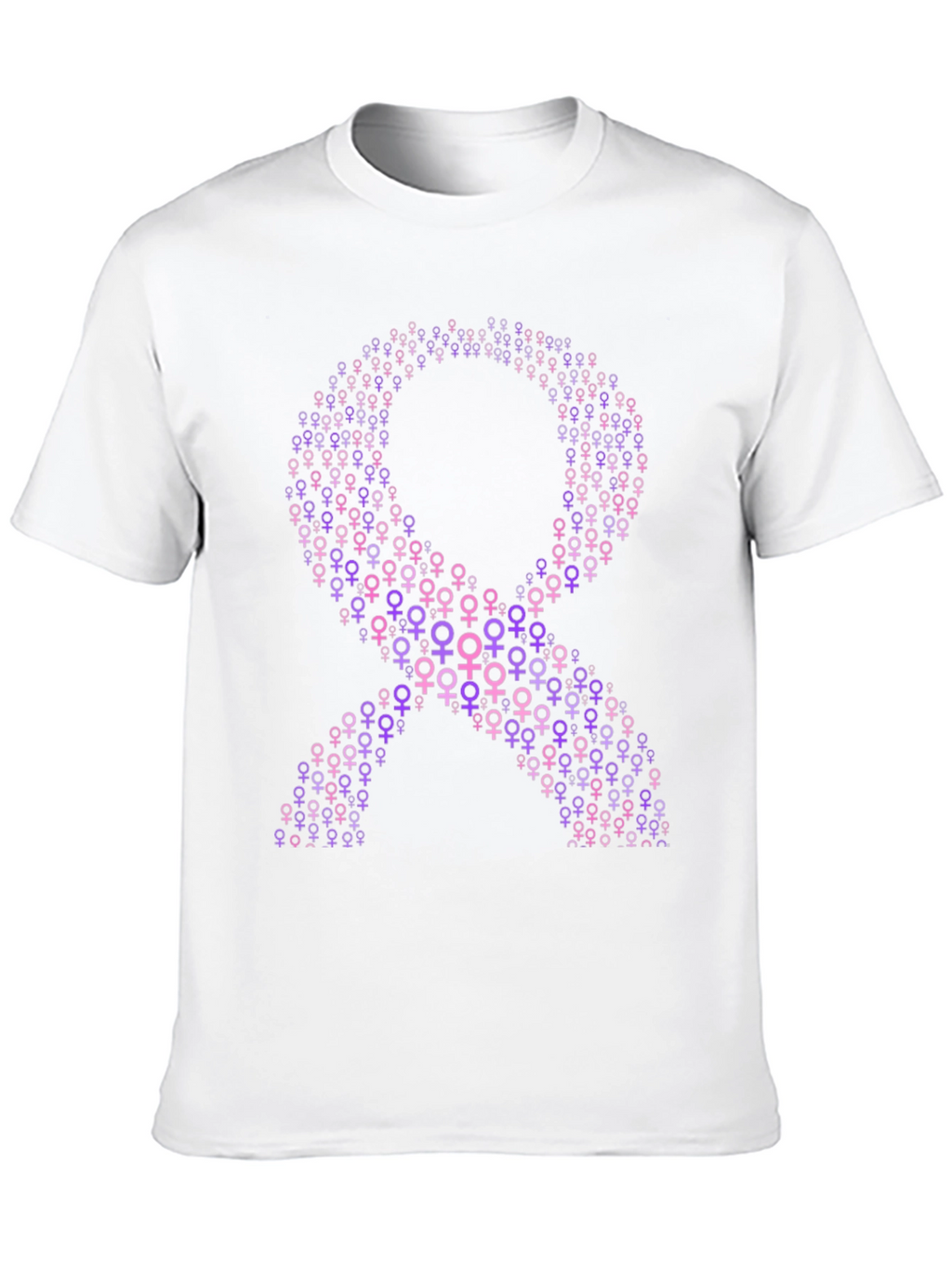 Purple Ribbon T-Shirt - Feminine Symbol Tee