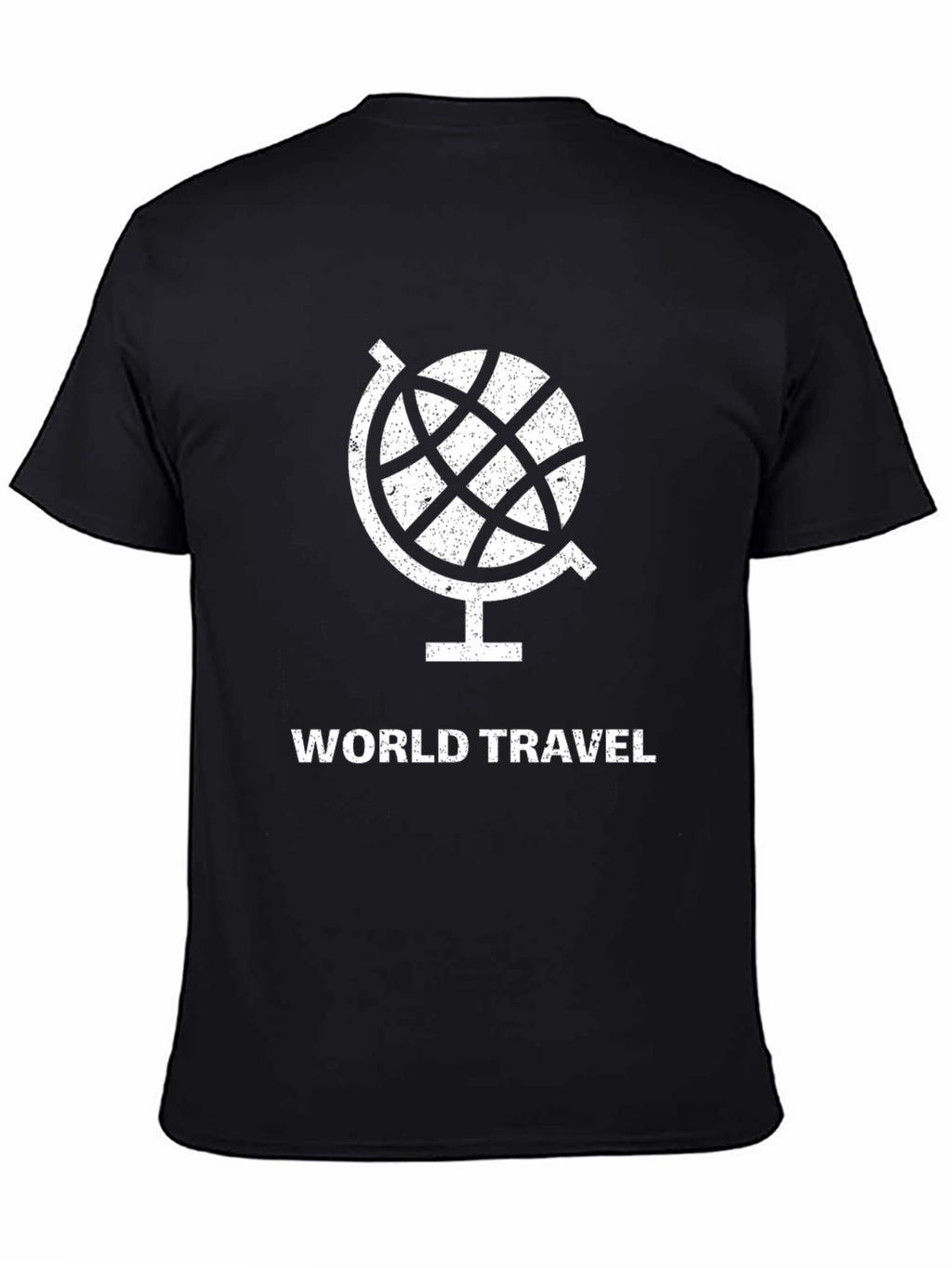 World Travel Globe Graphic T-Shirt - Black