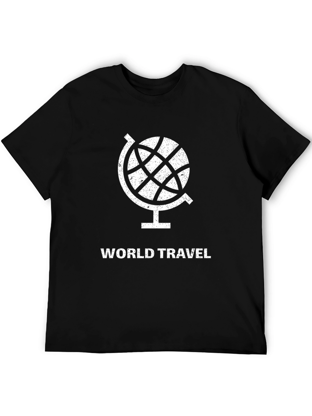 World Travel Globe Graphic T-Shirt - Black