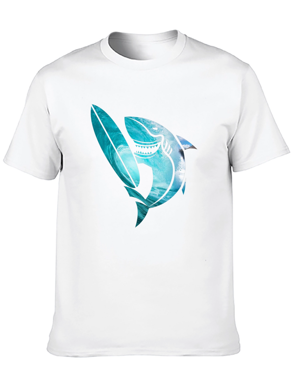 Shark Surfboard Graphic Tee