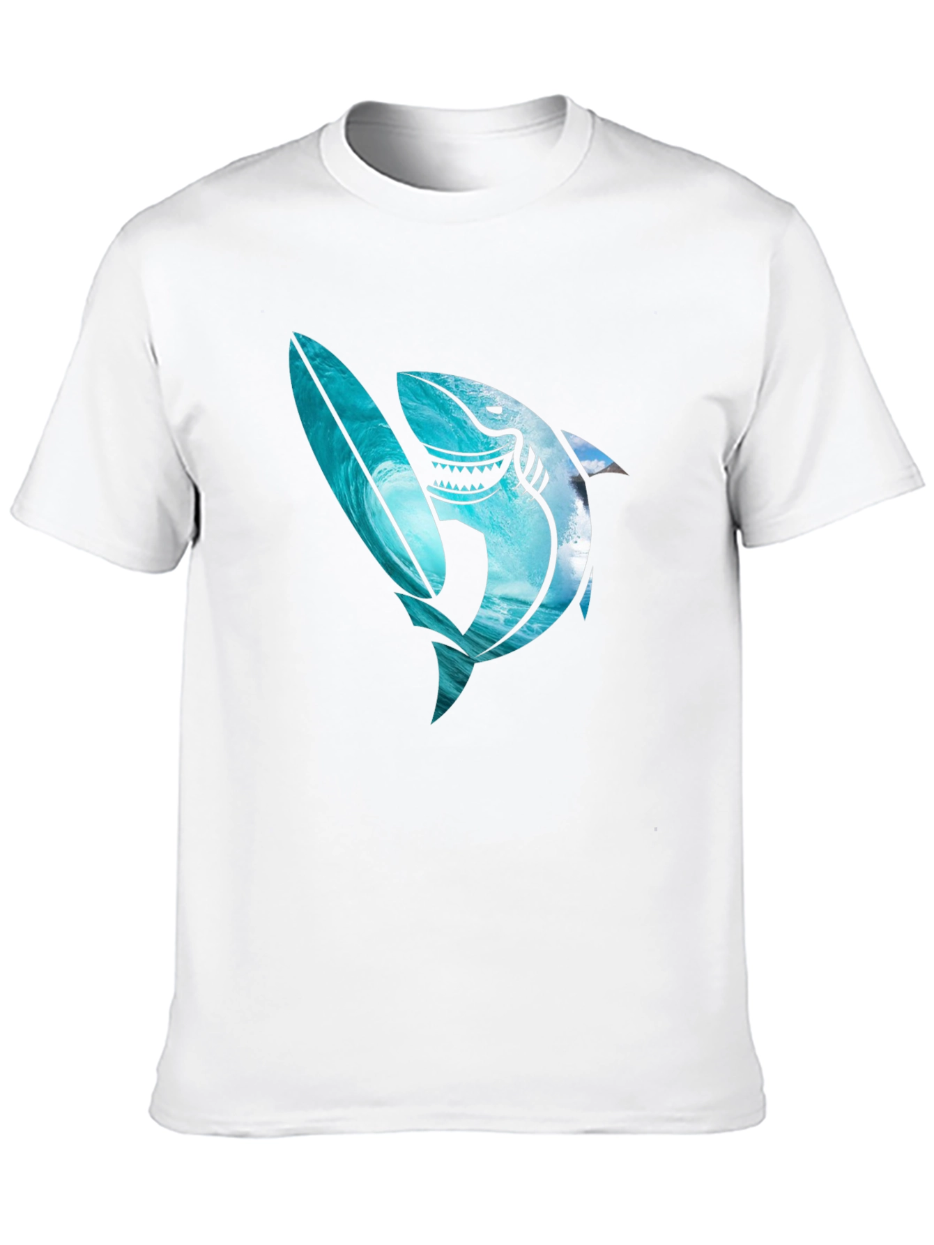 Shark Surfboard Graphic Tee