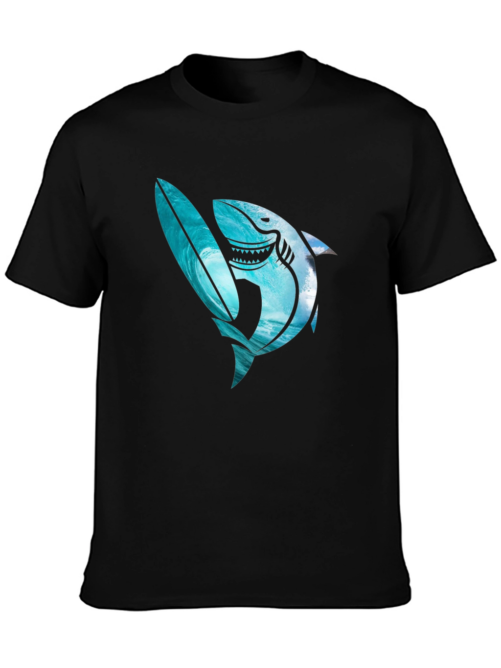 Shark Surfboard Graphic Tee