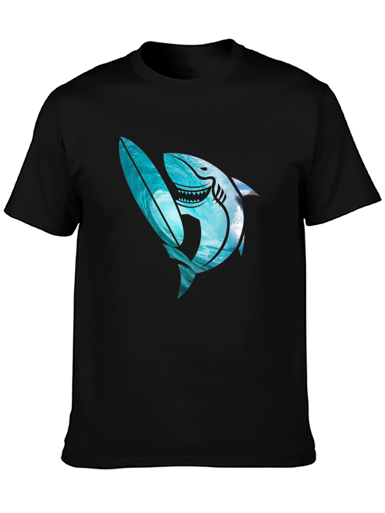 Shark Surfboard Graphic Tee