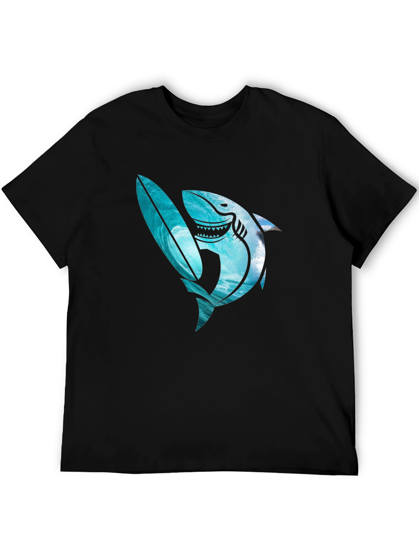 Shark Surfboard Graphic Tee
