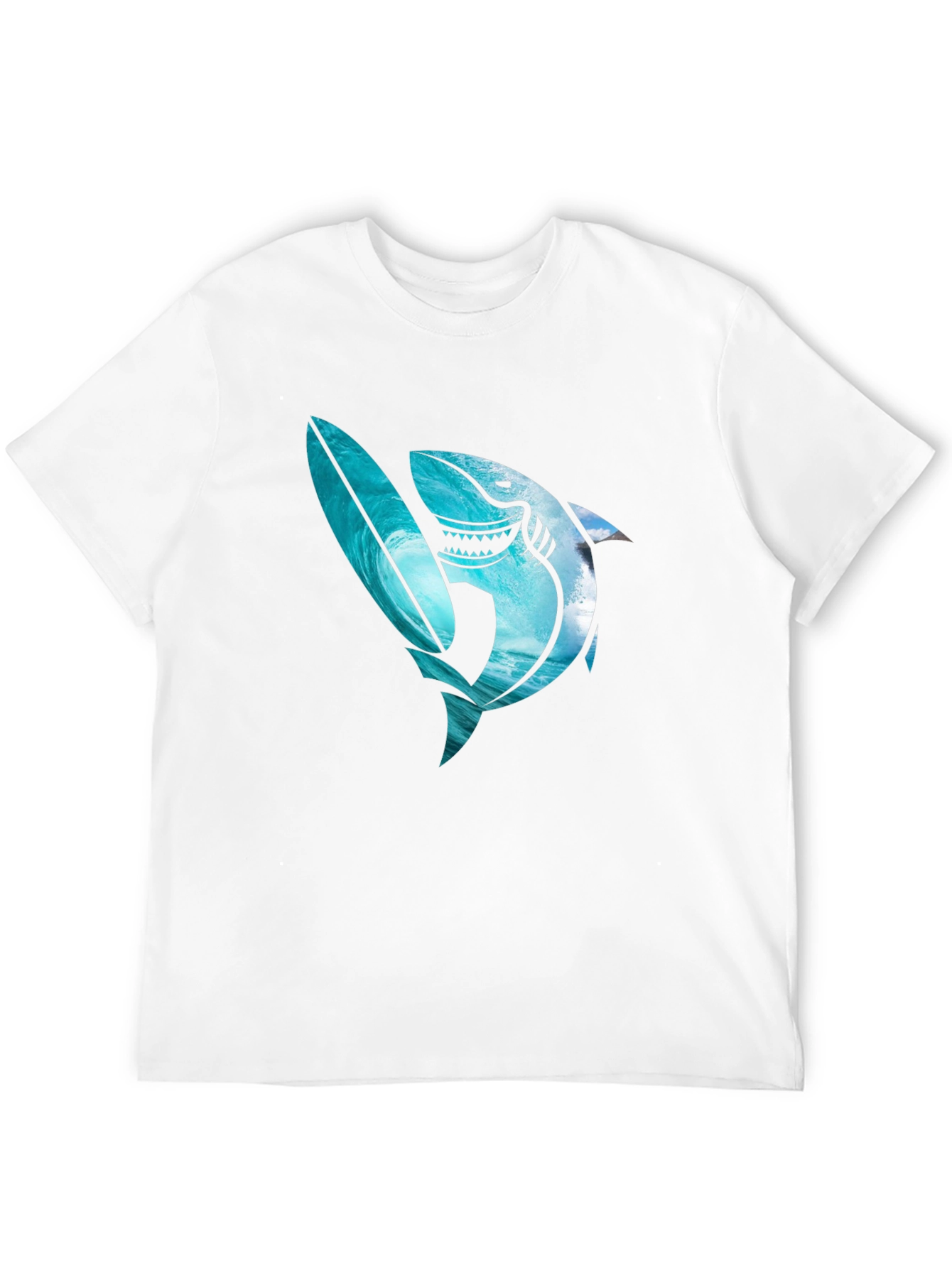 Shark Surfboard Graphic Tee
