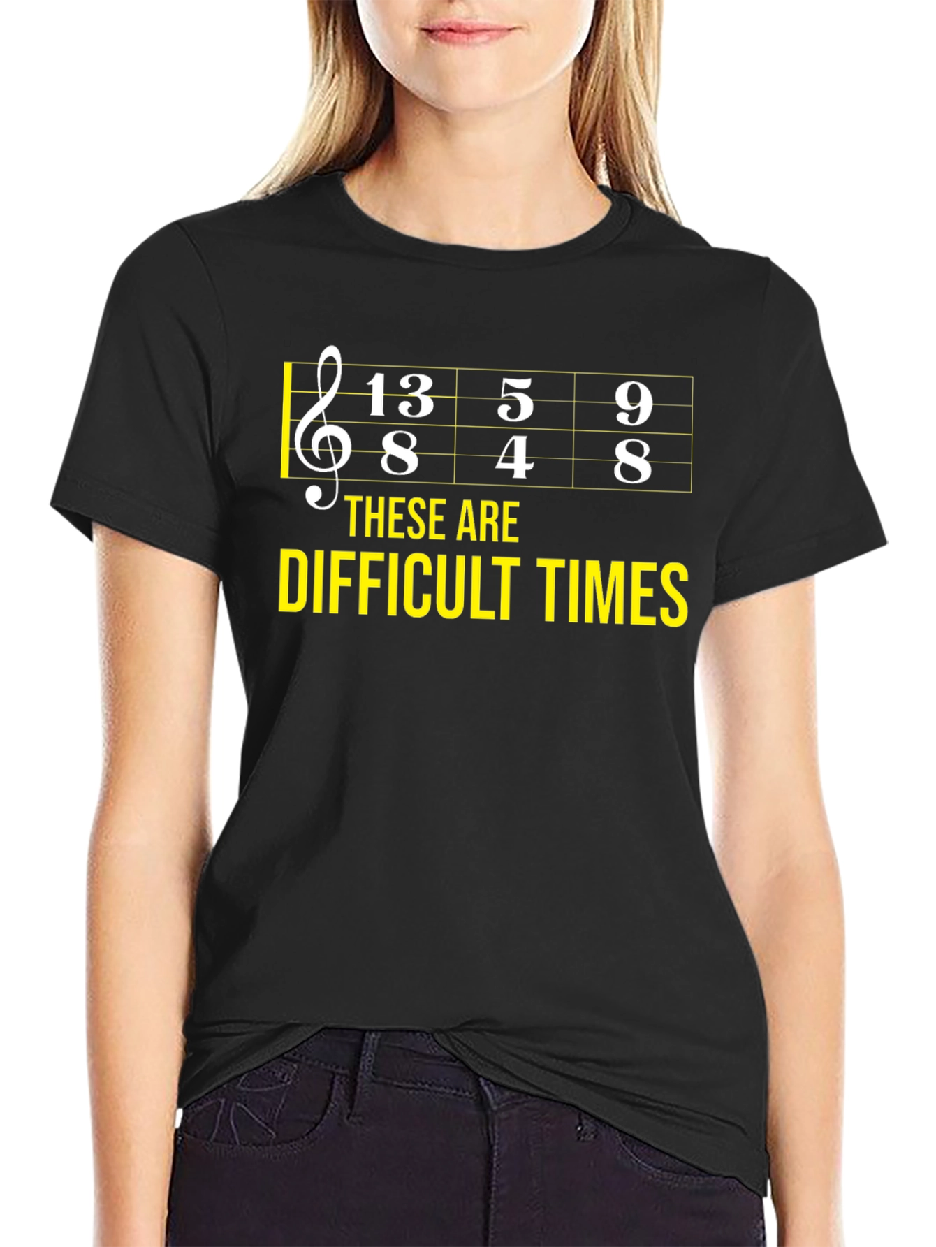 Difficult Times Music Theory Humor T-Shirt
