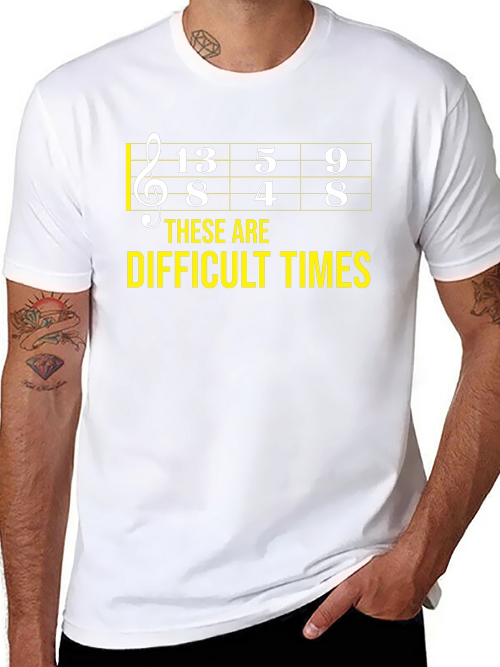 Difficult Times Music Theory Humor T-Shirt