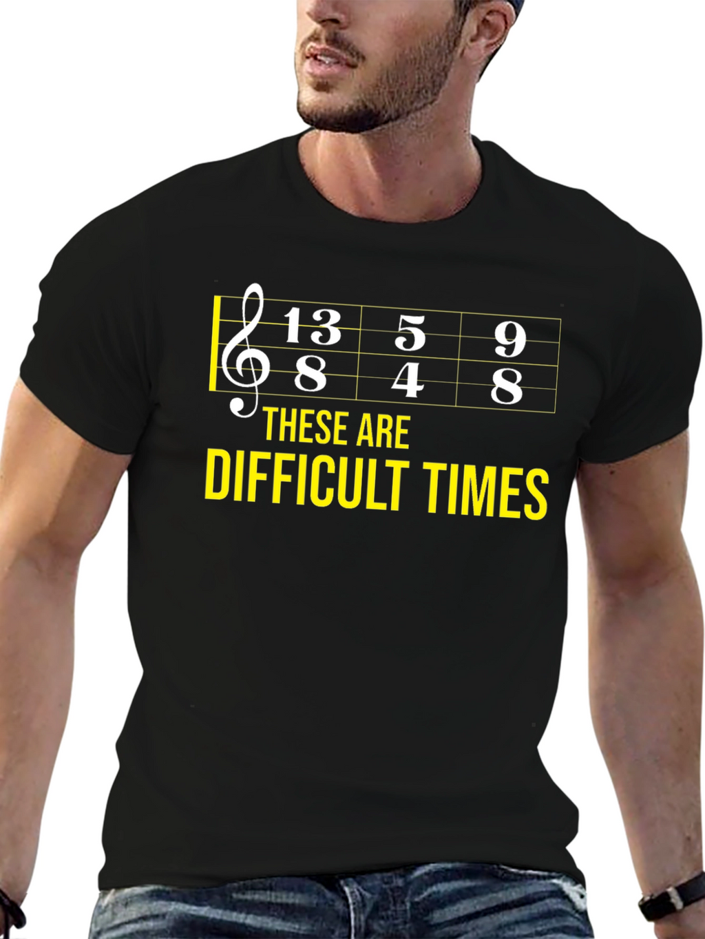 Difficult Times Music Theory Humor T-Shirt