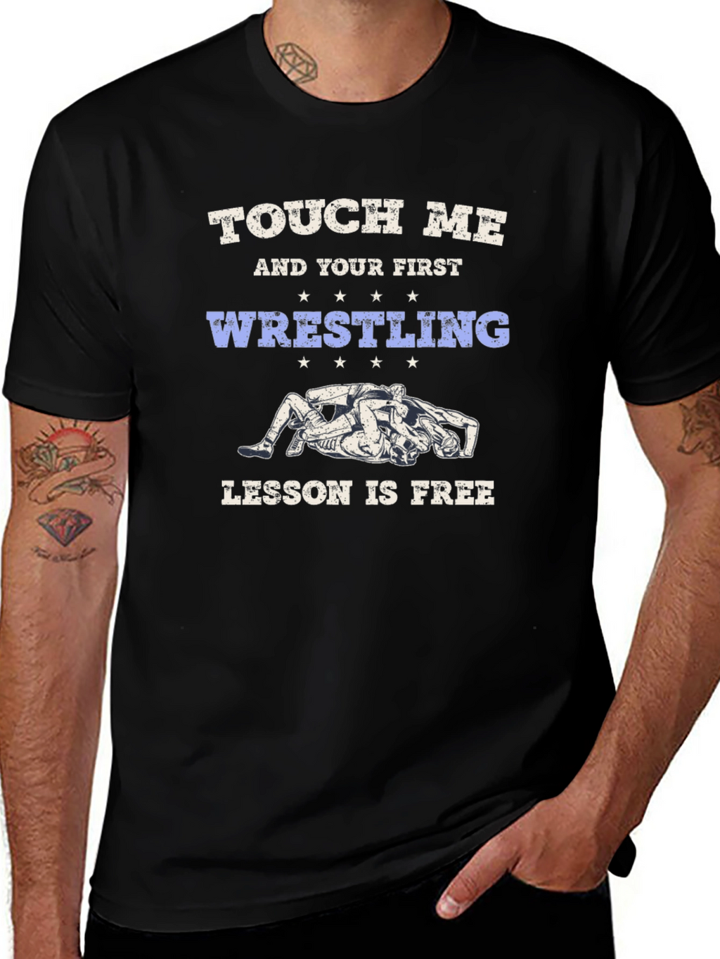 Touch Me Wrestling Lesson Free Tee