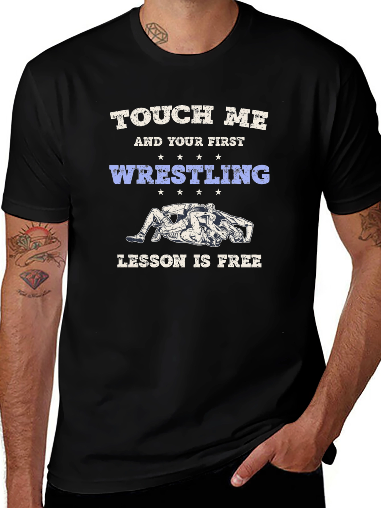 Touch Me Wrestling Lesson Free Tee