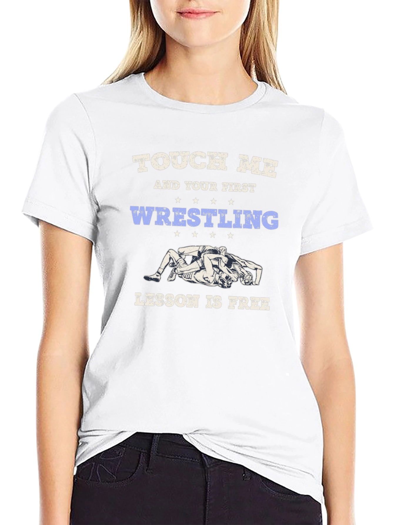 Touch Me Wrestling Lesson Free Tee