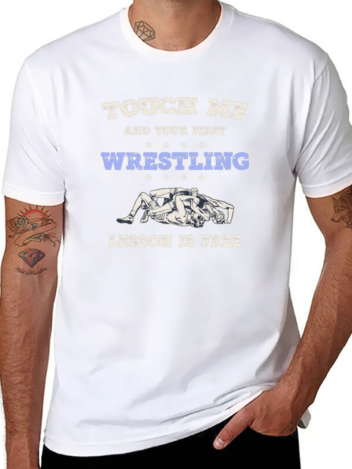 Touch Me Wrestling Lesson Free Tee