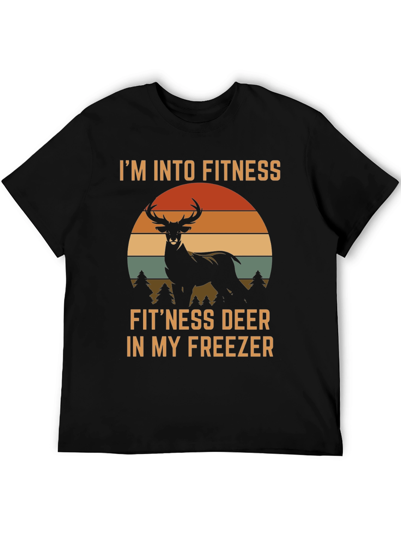 Fitness Deer Funny Graphic T-Shirt