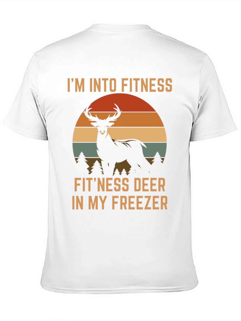 Fitness Deer Funny Graphic T-Shirt