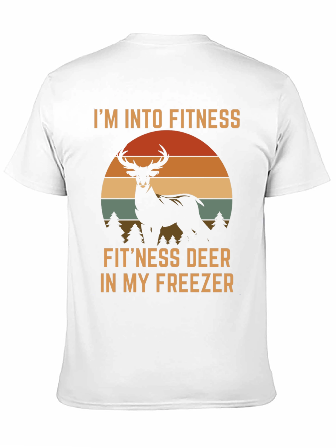 Fitness Deer Funny Graphic T-Shirt