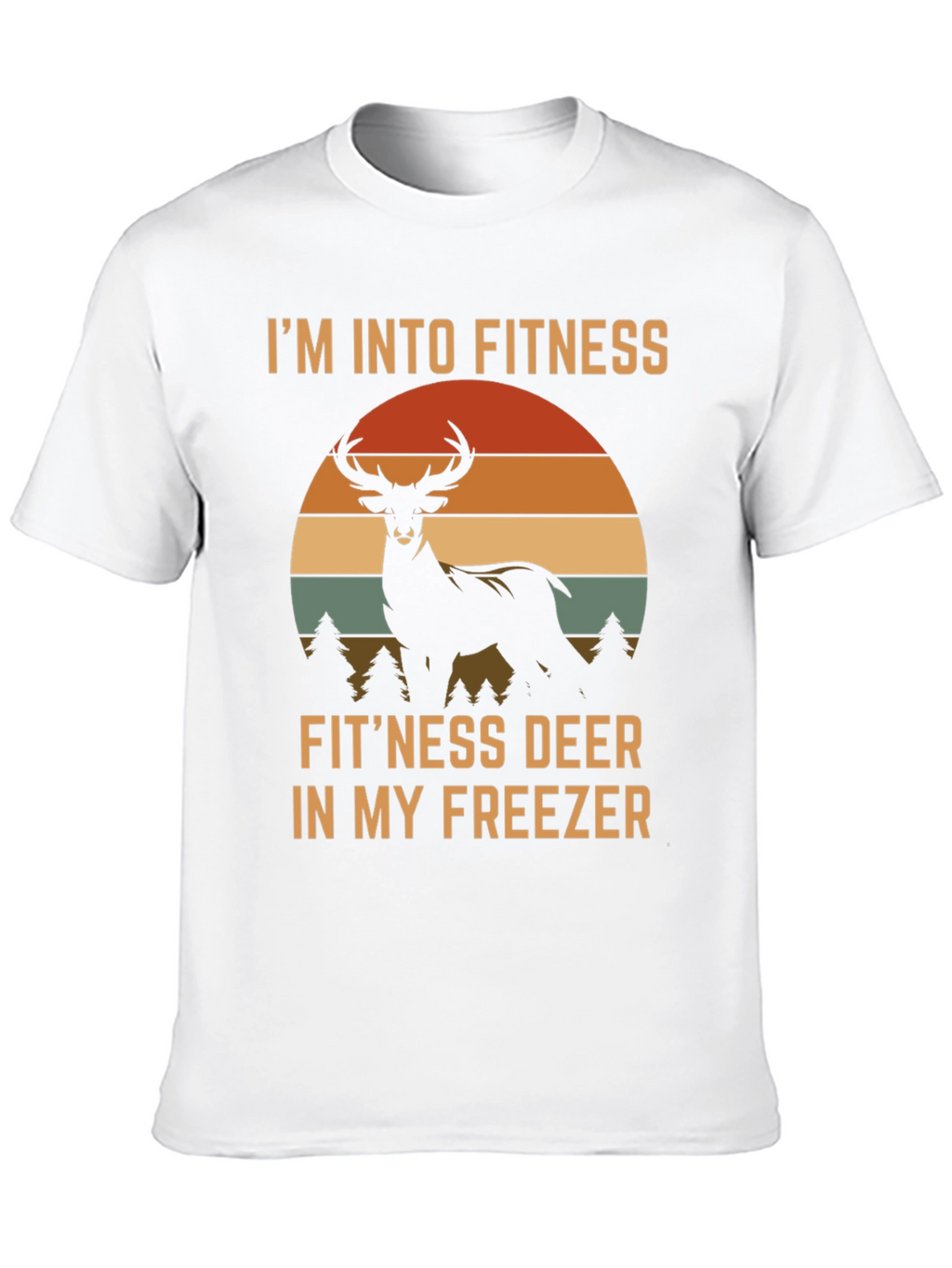 Fitness Deer Funny Graphic T-Shirt