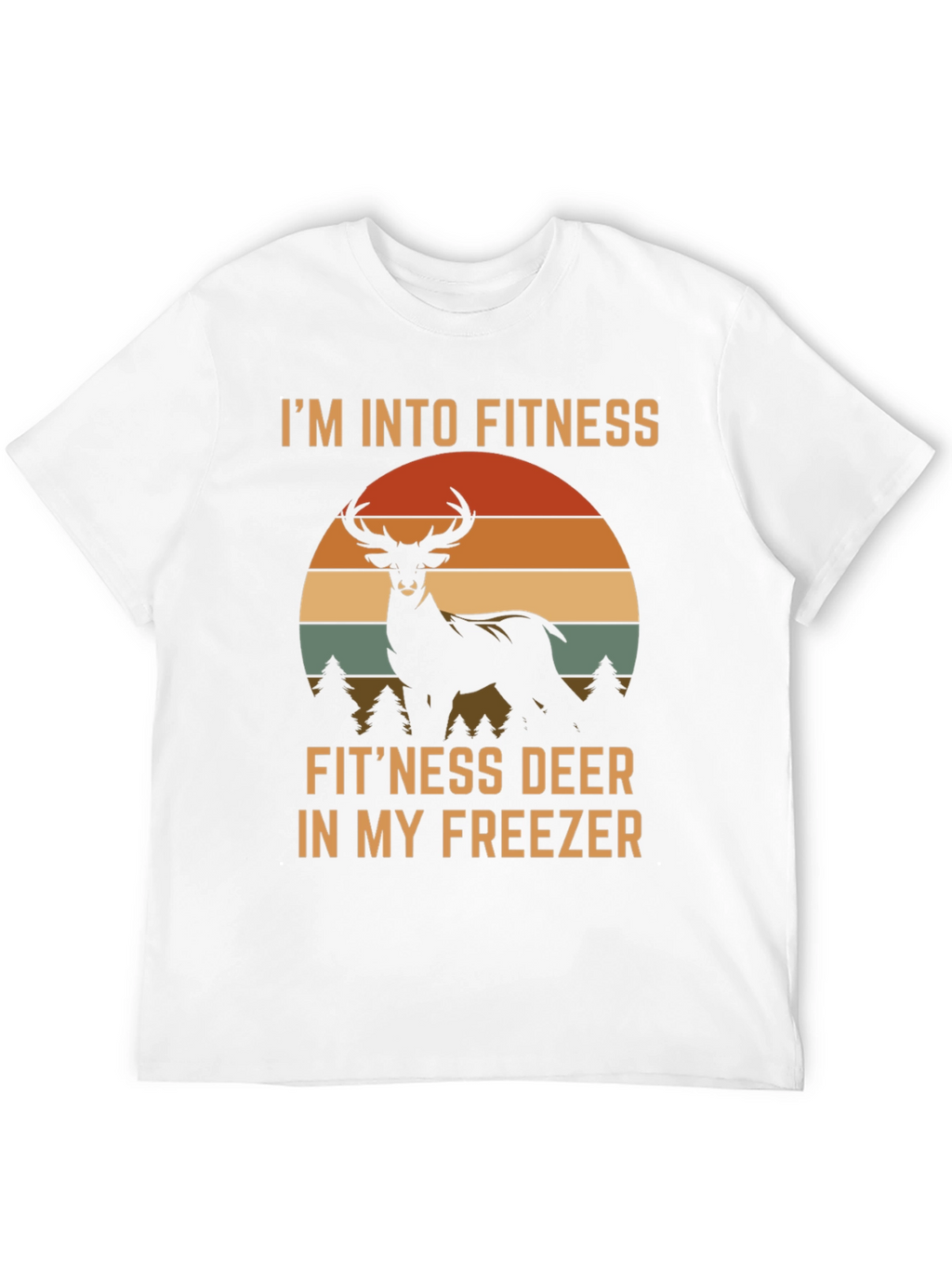 Fitness Deer Funny Graphic T-Shirt
