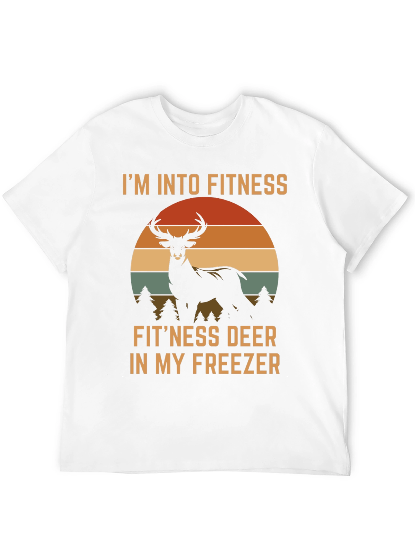Fitness Deer Funny Graphic T-Shirt