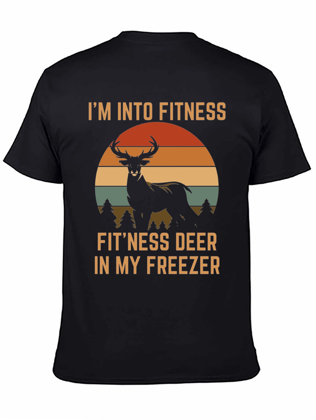 Fitness Deer Funny Graphic T-Shirt