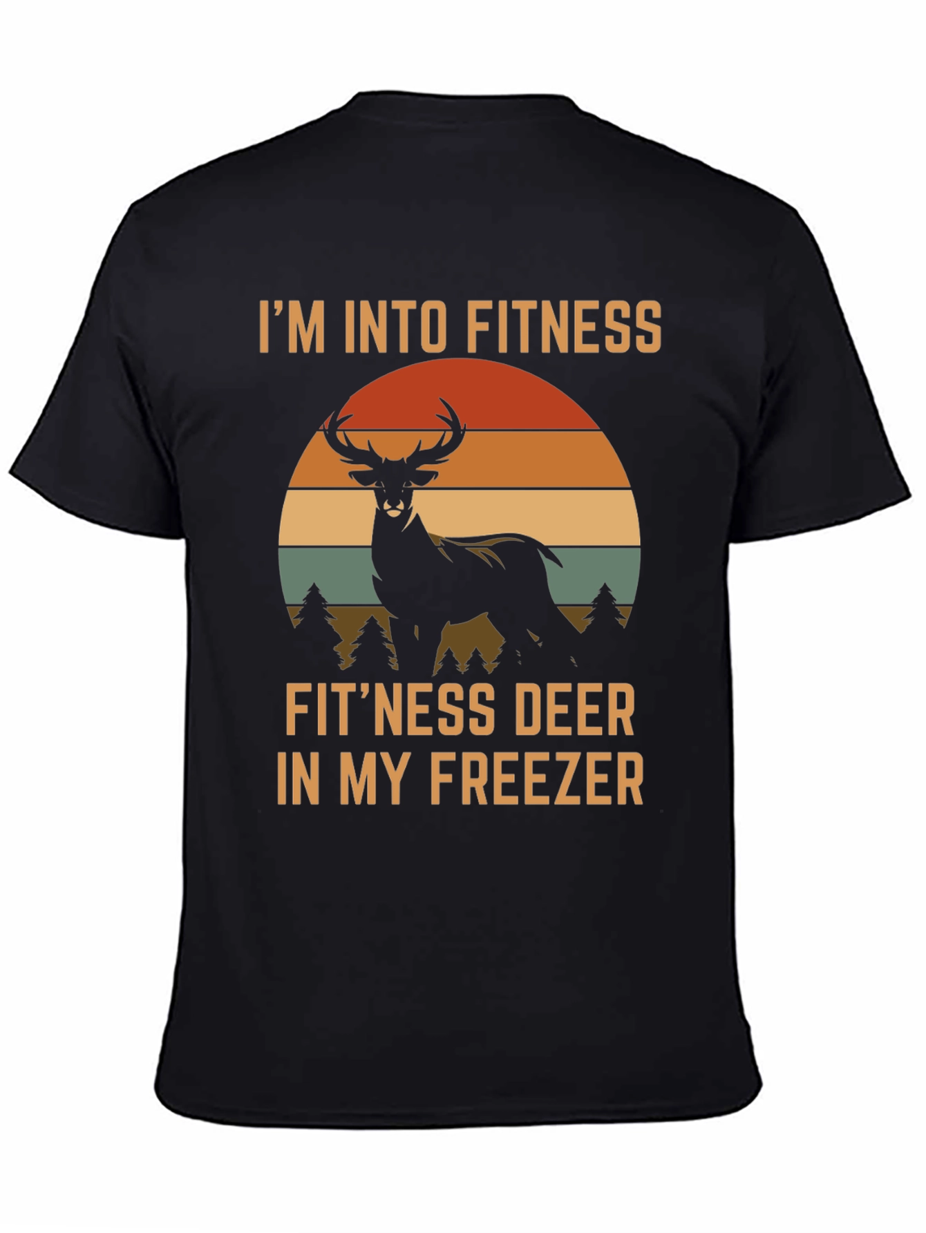Fitness Deer Funny Graphic T-Shirt