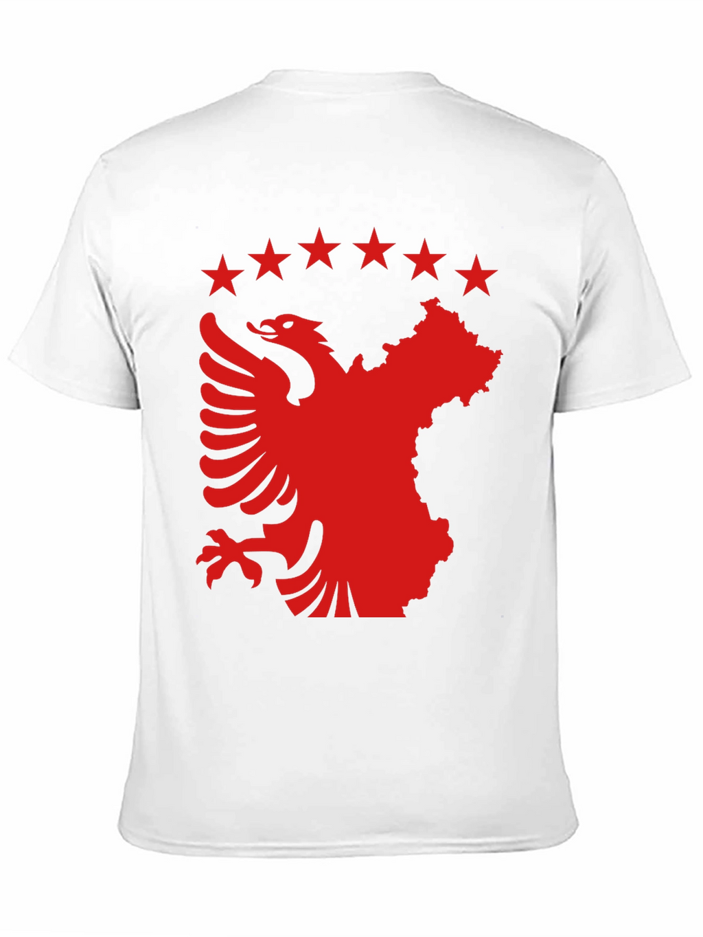 Albania Kosovo T-Shirt | Eagle & Stars Black Tee