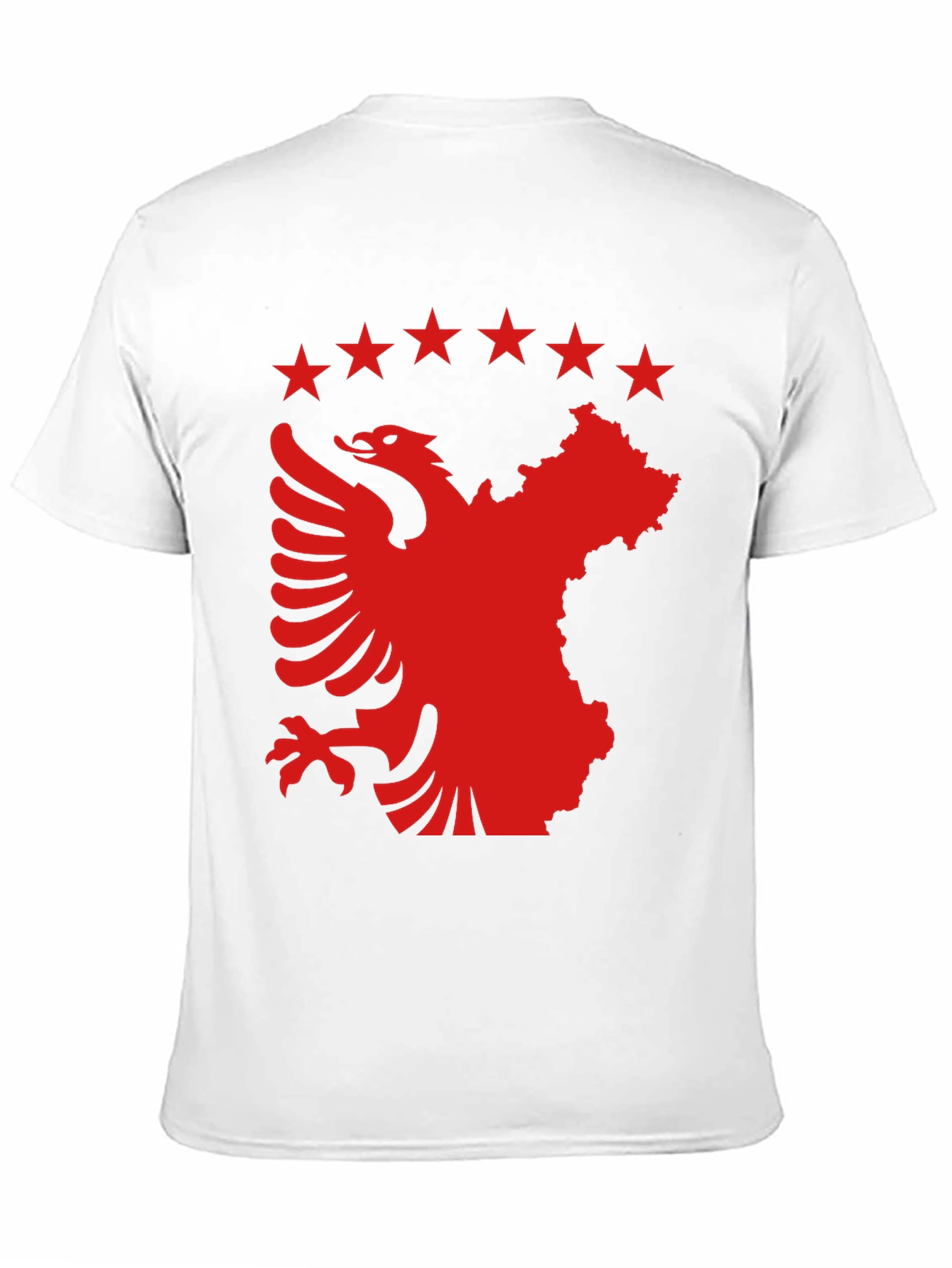 Albania Kosovo T-Shirt | Eagle & Stars Black Tee