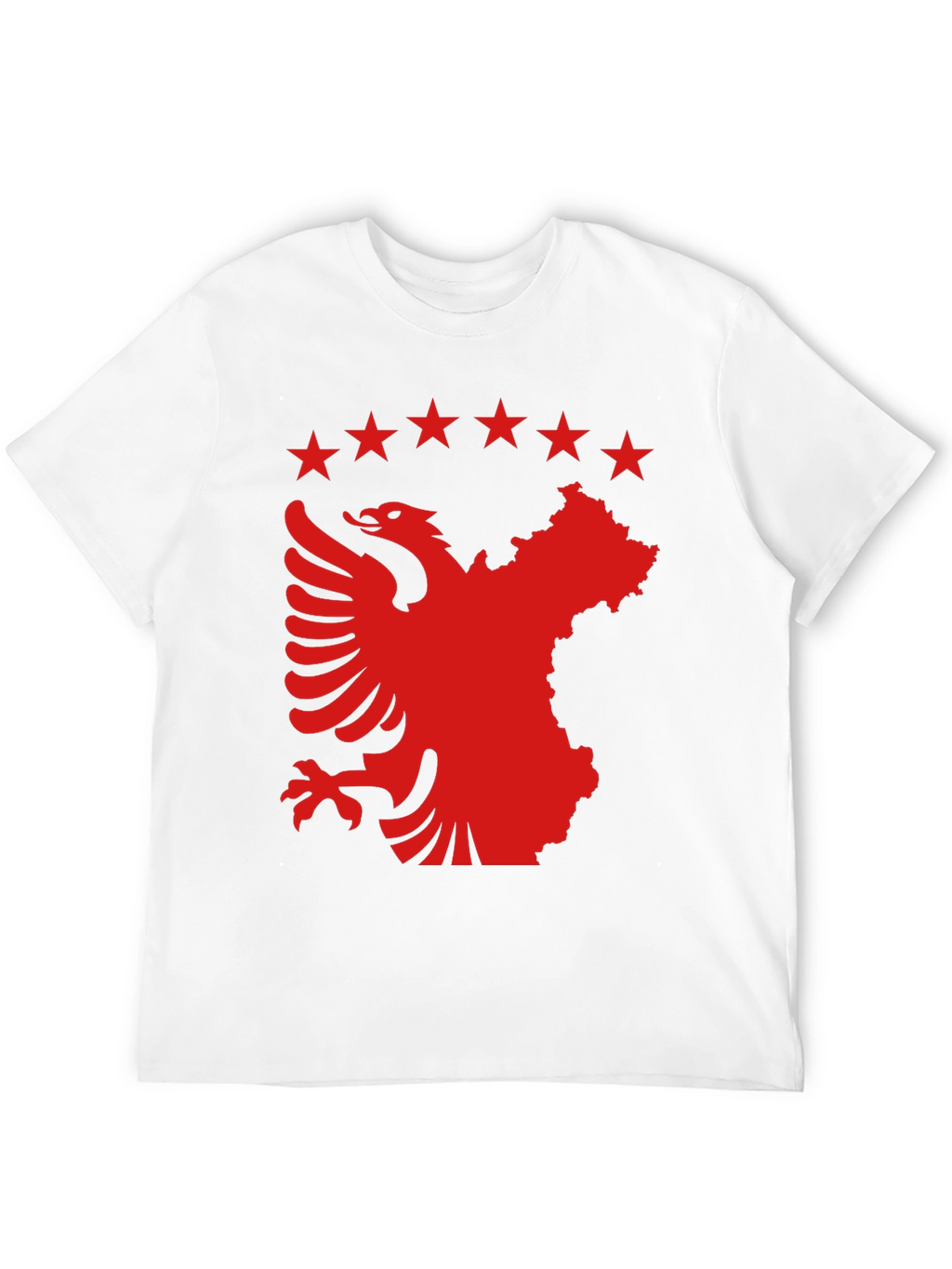 Albania Kosovo T-Shirt | Eagle & Stars Black Tee