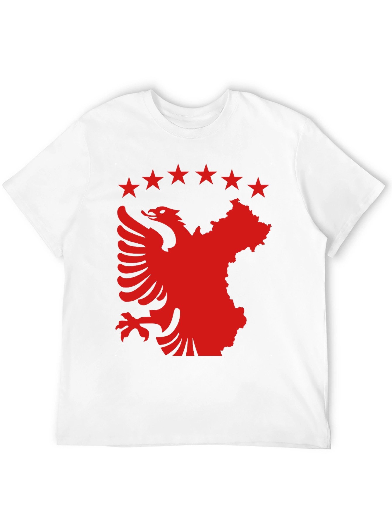 Albania Kosovo T-Shirt | Eagle & Stars Black Tee
