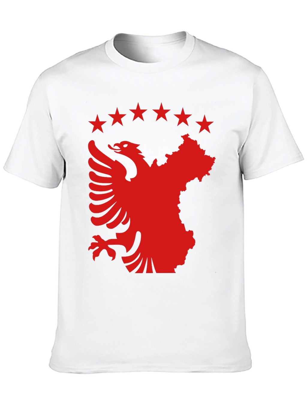 Albania Kosovo T-Shirt | Eagle & Stars Black Tee