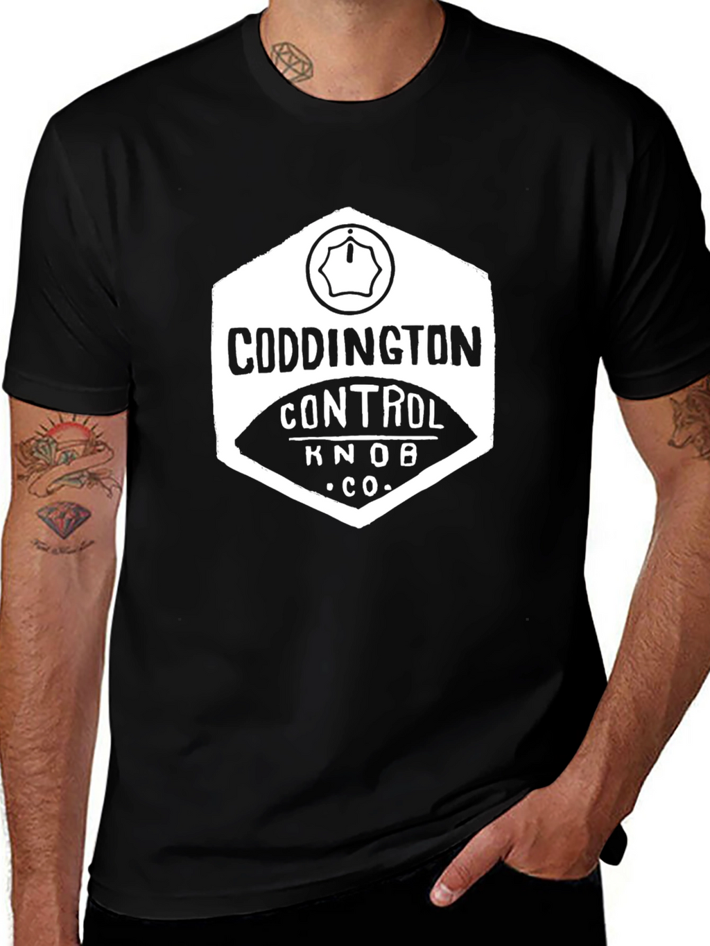 Coddington Control Knob Co. Black T-Shirt