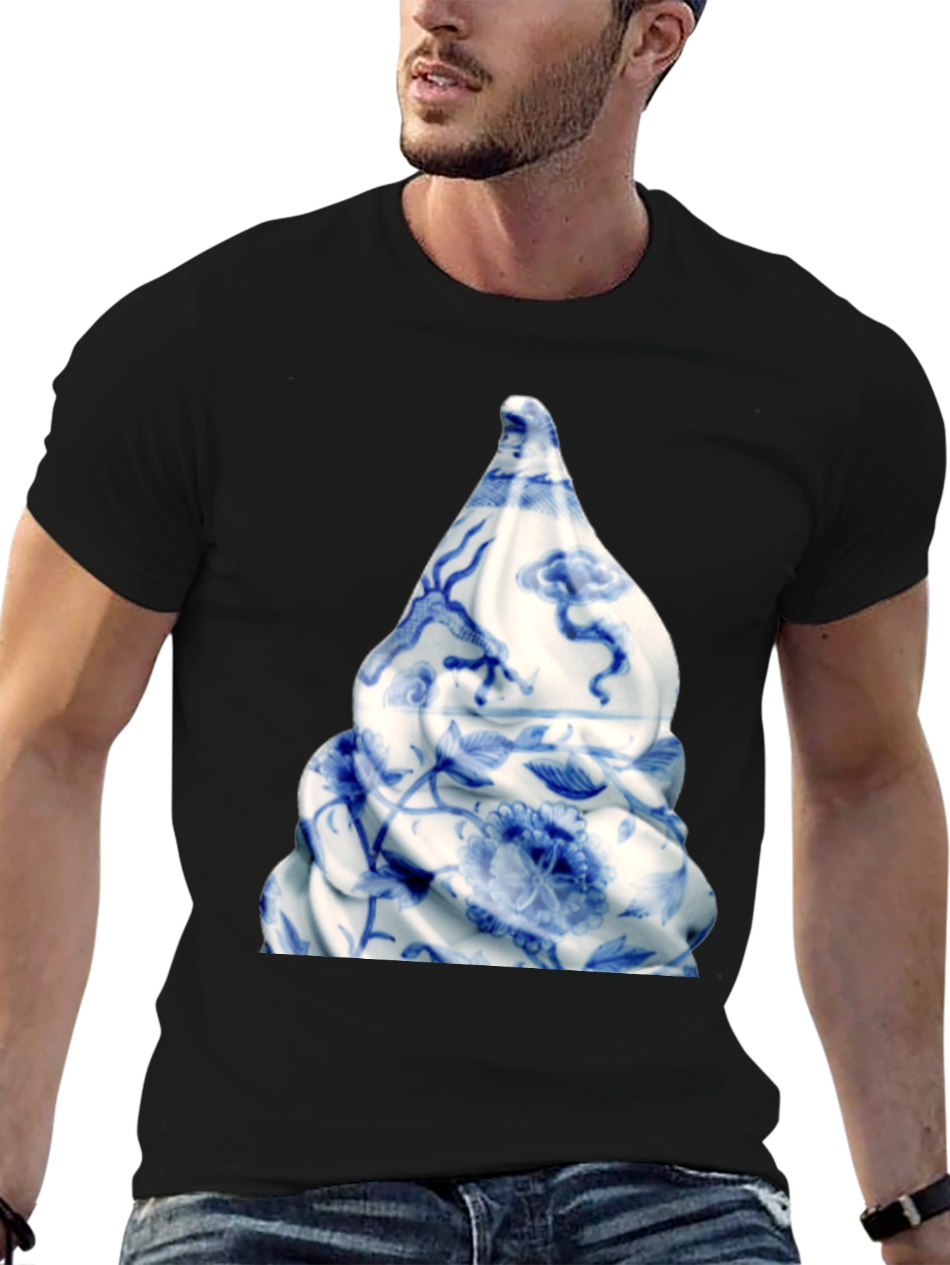 Porcelain Swirl Graphic T-Shirt