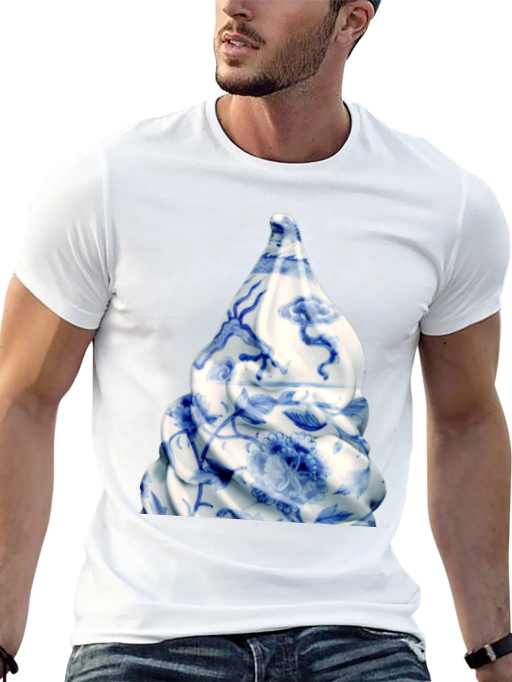 Porcelain Swirl Graphic T-Shirt