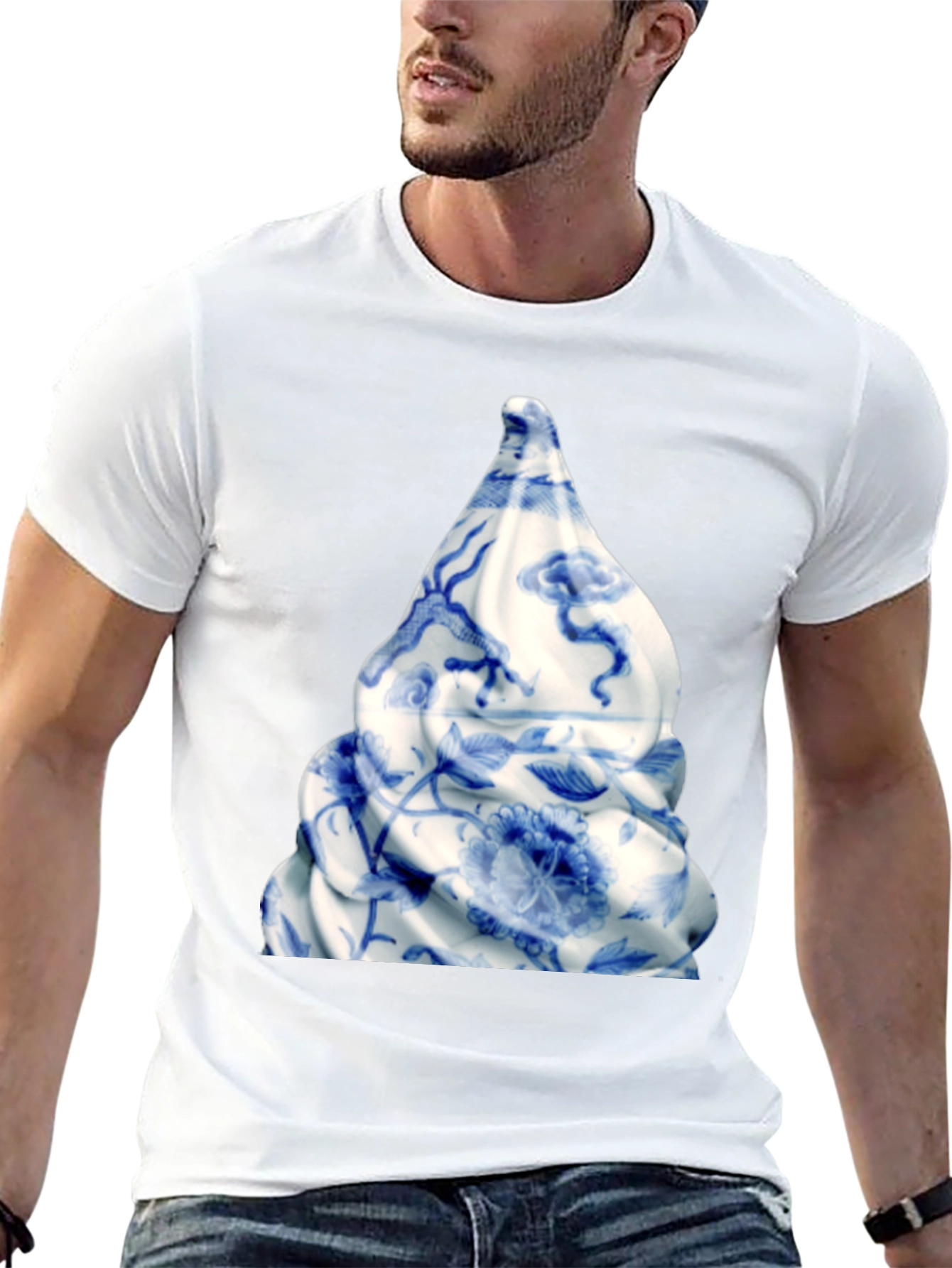 Porcelain Swirl Graphic T-Shirt