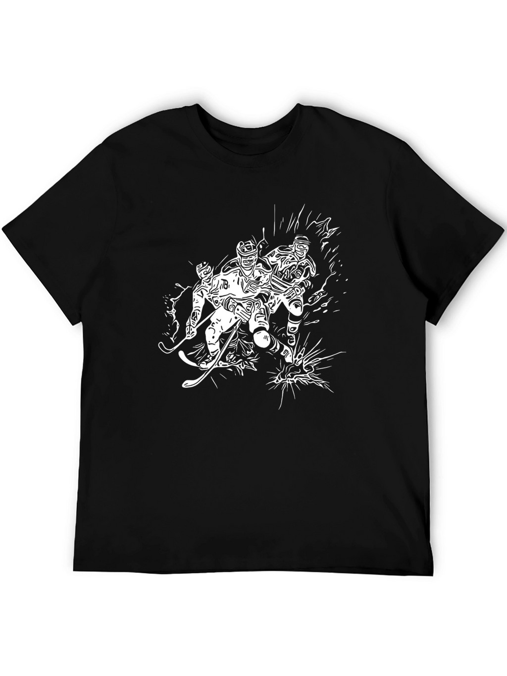 Hockey Players Graphic T-Shirt