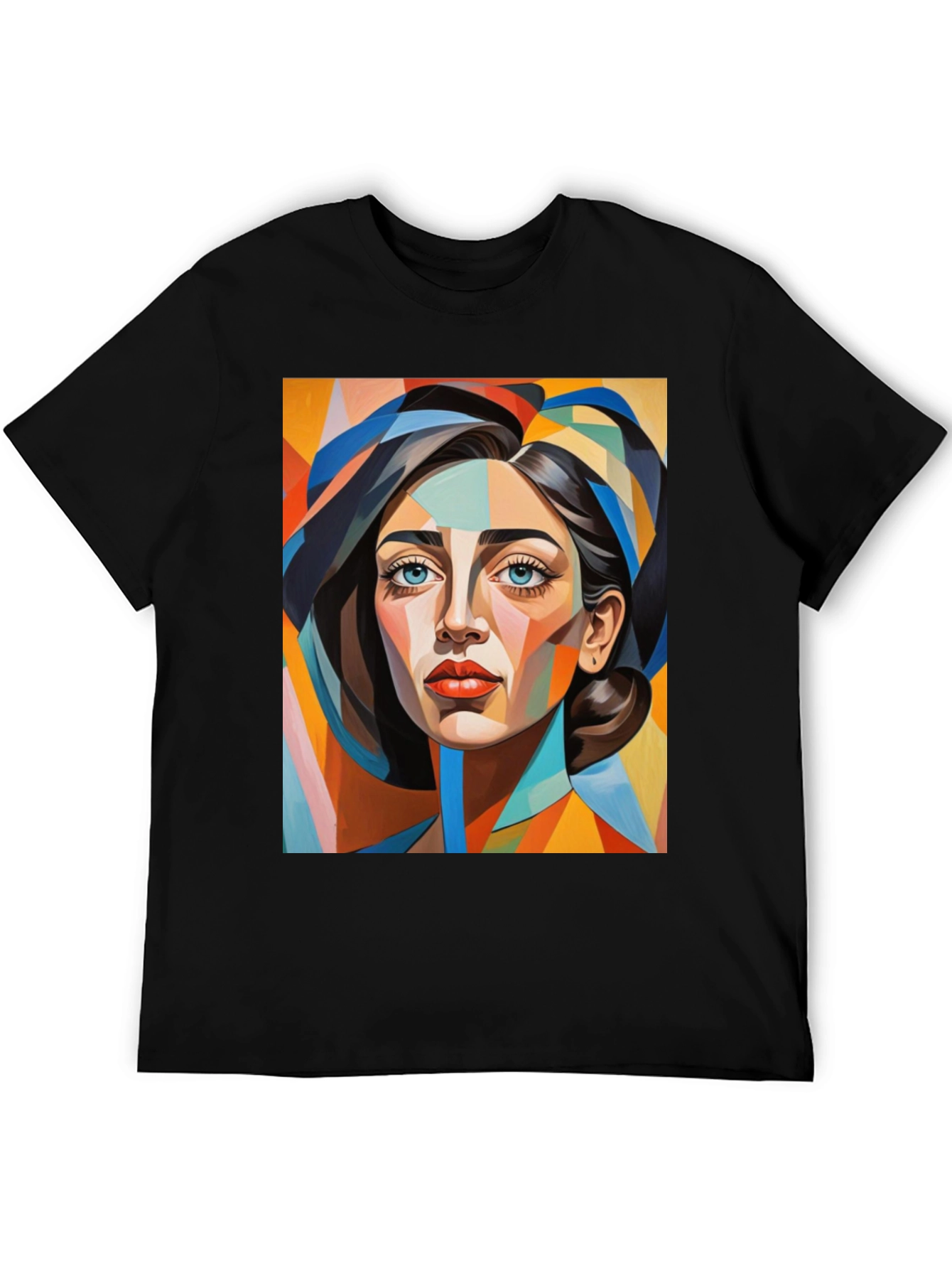 Abstract Woman Portrait Graphic T-Shirt