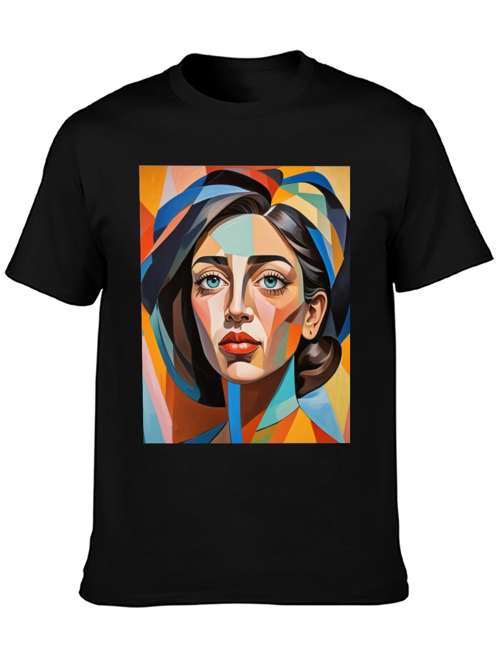 Abstract Woman Portrait Graphic T-Shirt