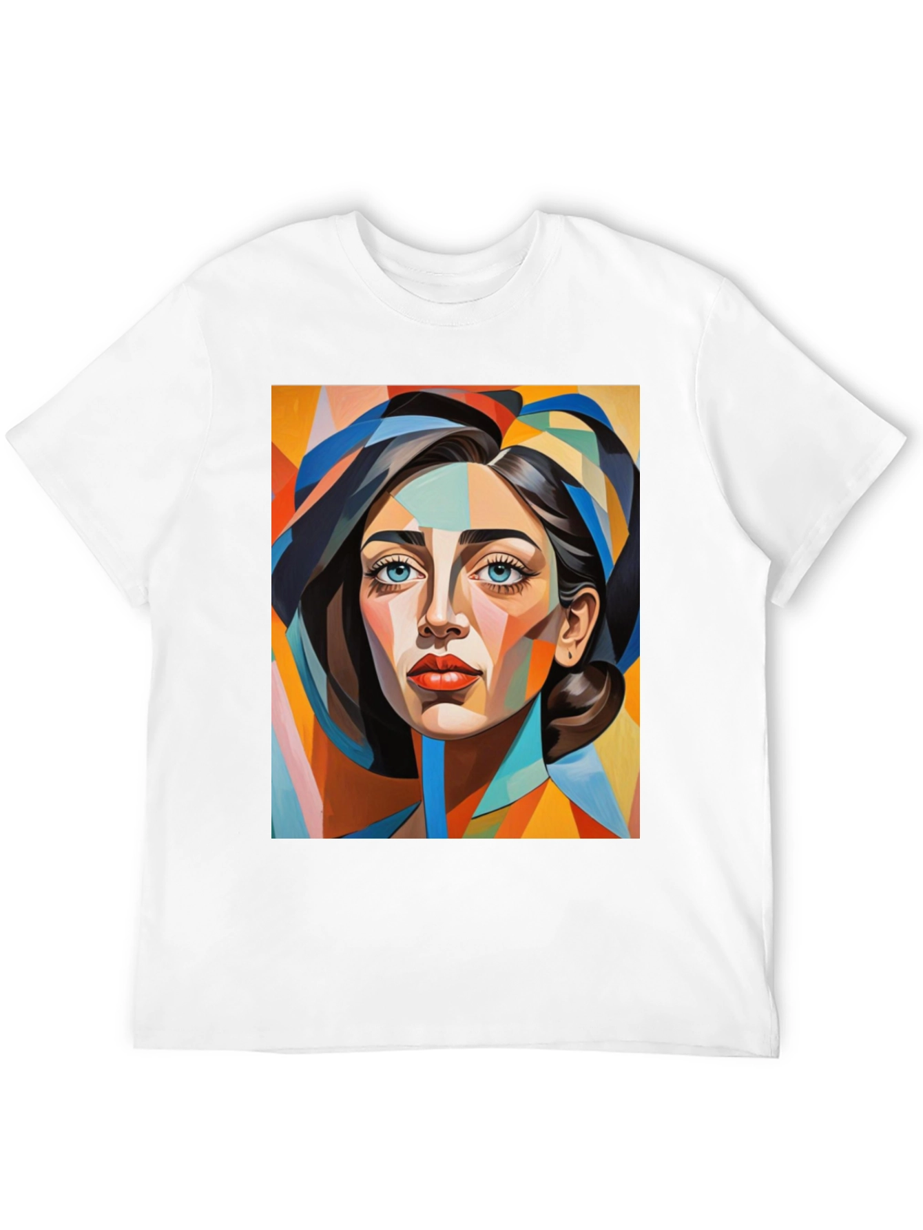 Abstract Woman Portrait Graphic T-Shirt