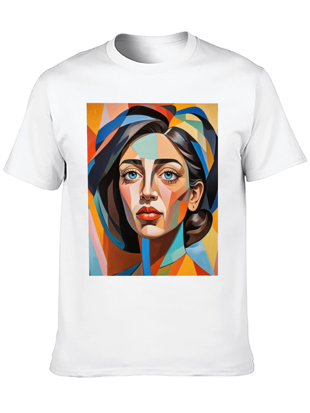 Abstract Woman Portrait Graphic T-Shirt