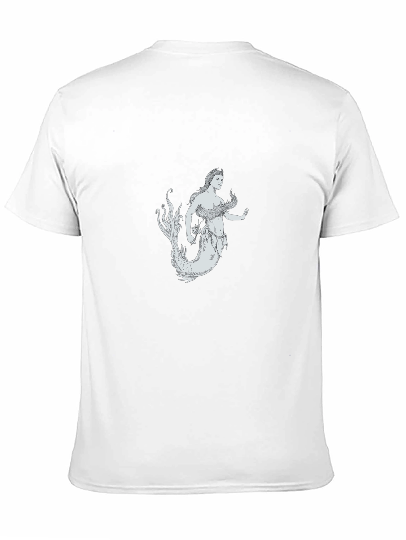 Mermaid Graphic Black T-Shirt