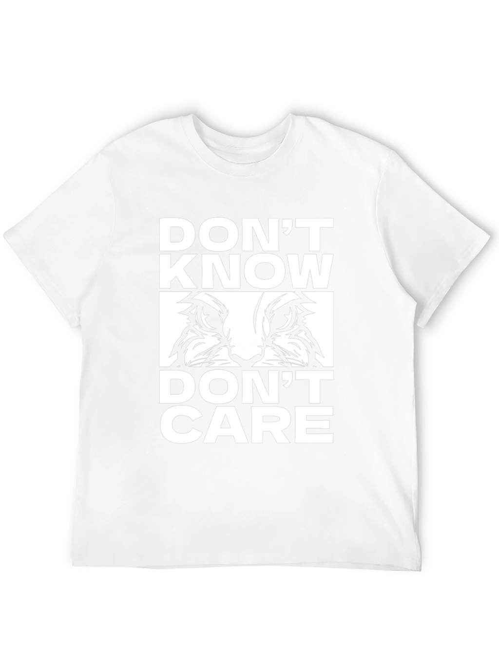 Dont Know Dont Care Cat T-Shirt