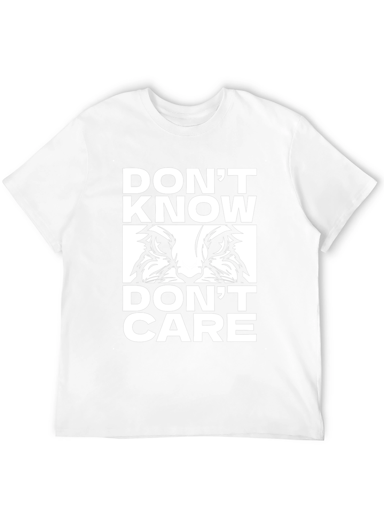 Dont Know Dont Care Cat T-Shirt